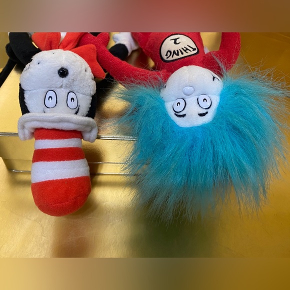 DR SEUSS VTG 2003 CAT IN THE HAT & THING 2 PLUSH OFFICIAL MOVIE MERCHANDISE - Picture 3 of 12